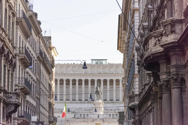 Oltár Szülőföld Rómában Olaszország Del Corso Nemzeti Emlékmű Vittorio Emanuele — Stock Fotó