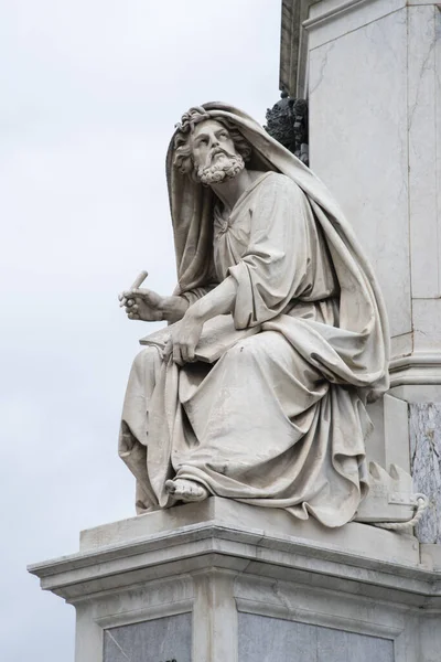 Profeta Isaías Piazza Colonna Imaculada Conceição Roma Itália — Fotografia de Stock