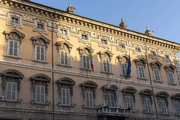 Senaat Van Republiek Rome Italië Zetel Van Het Italiaanse Parlement Rechtenvrije Stockfoto's