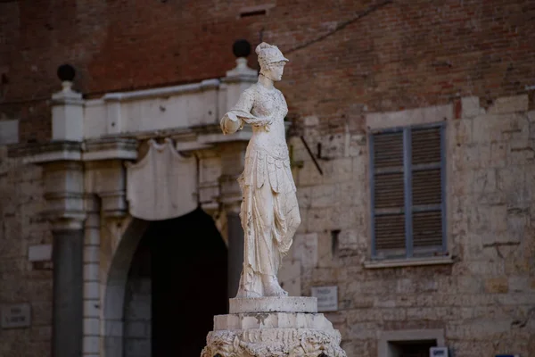 Άγαλμα Του Minerva Armata Από Τον Γλύπτη Της Βερόνας Giambattista — Φωτογραφία Αρχείου