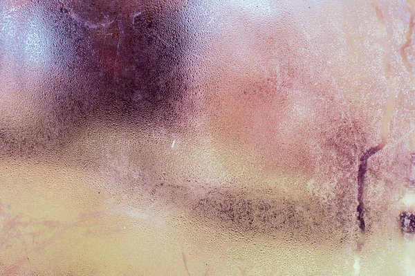 水滴がガラス表面の抽象的な背景テクスチャ — ストック写真