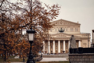 Rusya, Moskova 'daki Bolşoy Tiyatrosu' nun ön görüntüsü