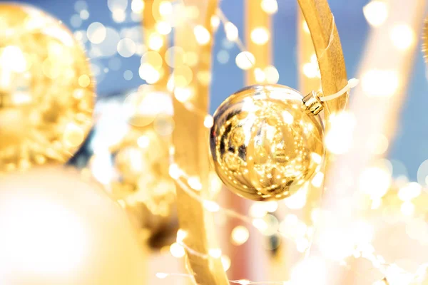 Closeup of Christmas-tree decorations — Stock Photo, Image