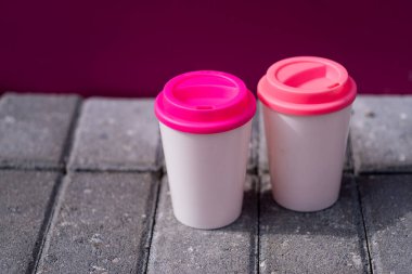 Sıfır atık kavramı. Yeniden kullanılabilir bambu kahve fincanı.