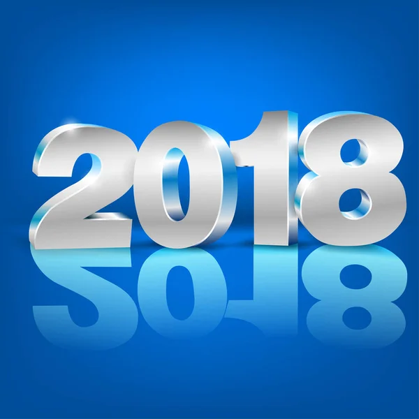 Yeni Yıl 2018 — Stok Vektör