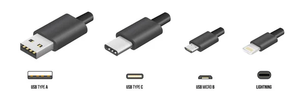 USB tipo C — Vector de stock