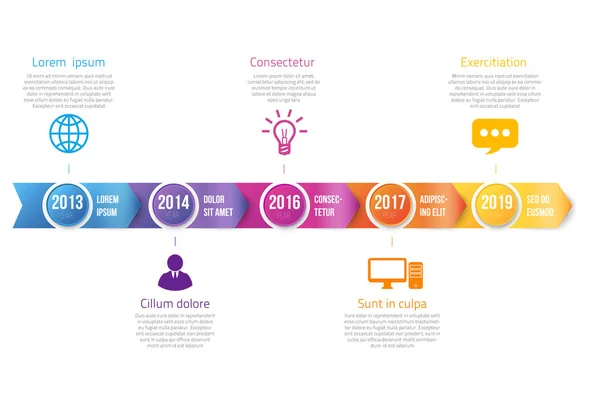 Infographies avec étapes ou options — Image vectorielle