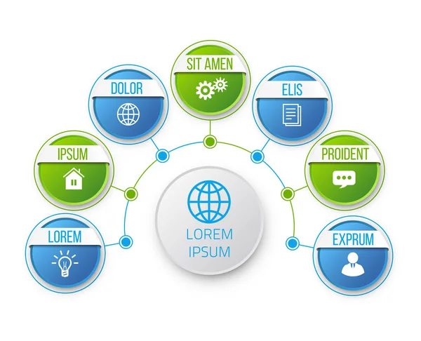 Infografika z krokami lub opcjami — Wektor stockowy
