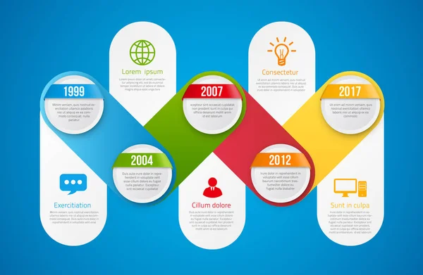 Infographies avec étapes ou options — Image vectorielle