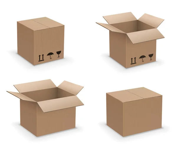 Caja de vector conjunto — Vector de stock