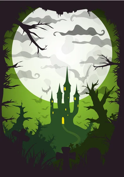 Affiche vectorielle Halloween — Image vectorielle