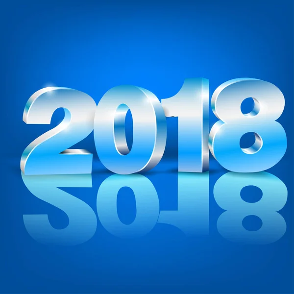Uusi vuosi 2018 — vektorikuva