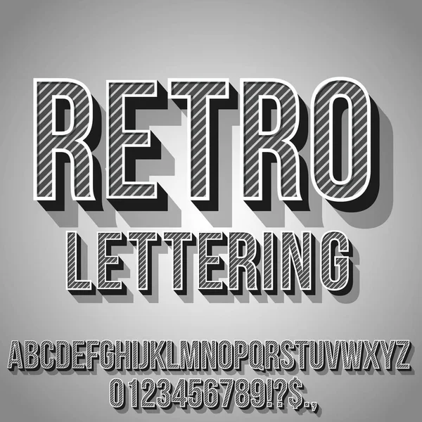 Ρετρό Vintage γραμματοσειρά — Διανυσματικό Αρχείο