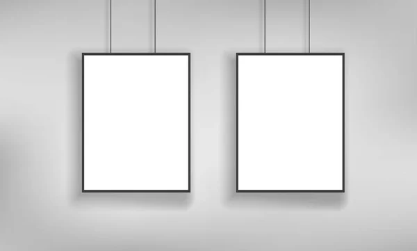 Modèle d'affiche blanche — Image vectorielle