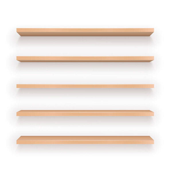 Set of Wood Shelves