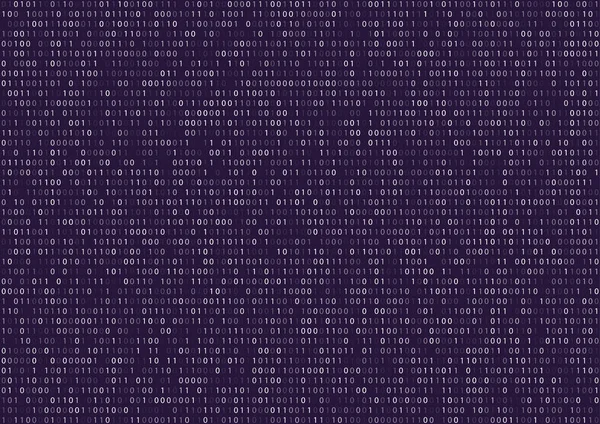 Ekran kodu binarnego — Wektor stockowy