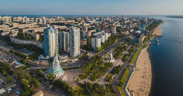 Vista aérea de la ciudad — Foto de Stock