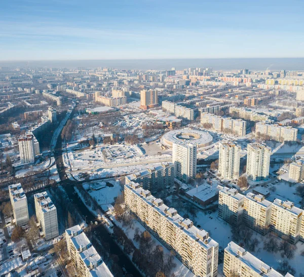 Cidade russa aérea — Fotografia de Stock