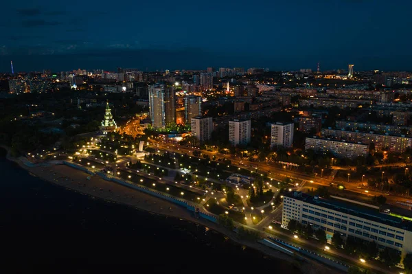 Antenne der Stadt Samara — Stockfoto