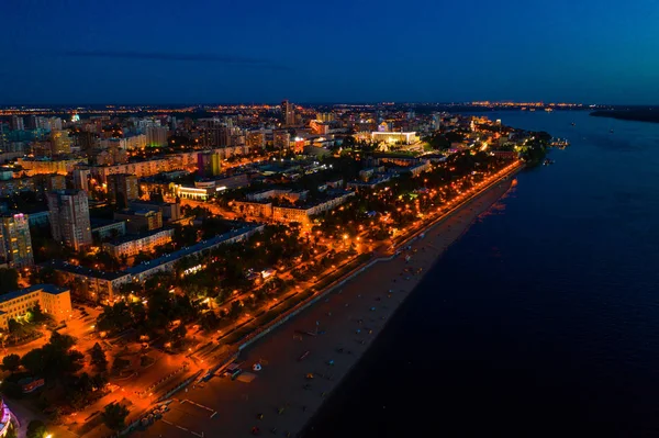 Antenne der Stadt Samara — Stockfoto