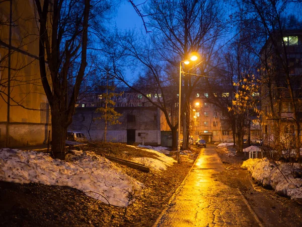 가을의 겨울 도시 — 스톡 사진