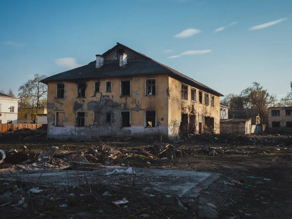 Заброшенный строительный город — стоковое фото