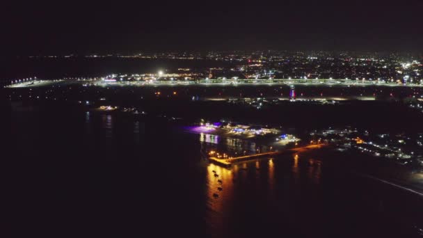巴厘海滩之夜 — 图库视频影像