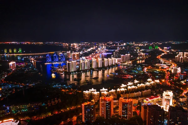 Cidade do resort noturno — Fotografia de Stock