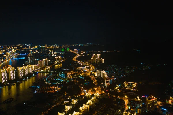 Nacht resort stad — Stockfoto