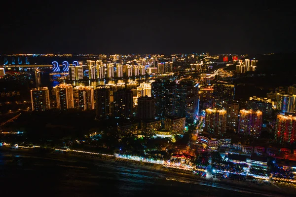 Cidade do resort noturno — Fotografia de Stock