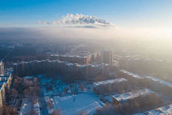 Cidade russa aérea — Fotografia de Stock