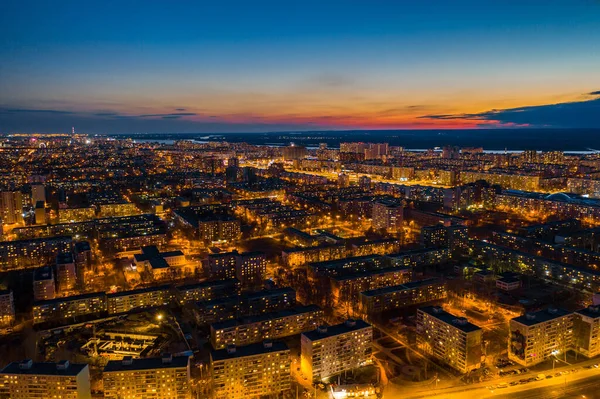 Vista aérea de la ciudad — Foto de Stock