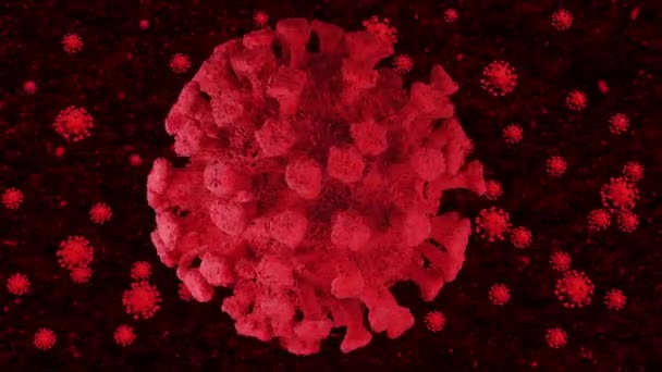 COVID-19-Virus beim Menschen — Stockvideo