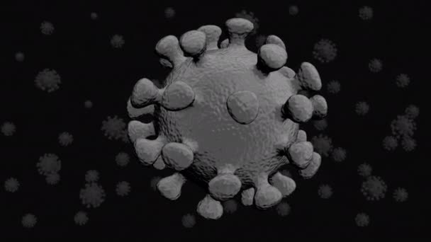 Microvirus COVID-19 — Vídeo de stock