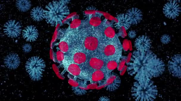 Humán COVID-19 vírus — Stock videók