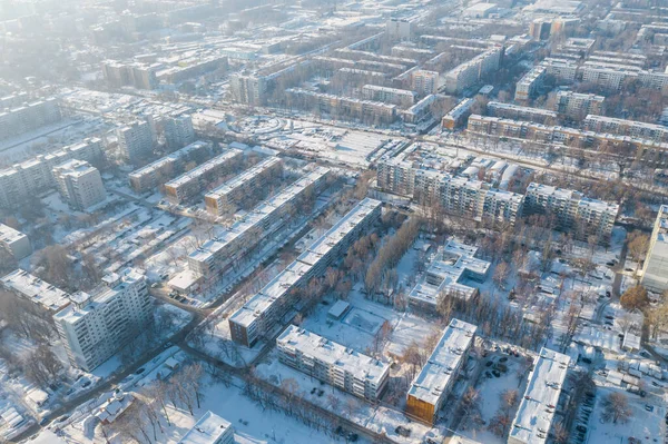 Samara cidade aérea — Fotografia de Stock