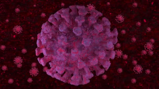 COVID-19-Virus beim Menschen — Stockvideo