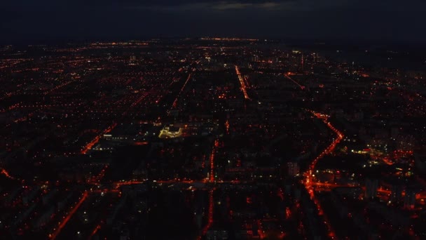 Ciudad moderna aérea — Vídeos de Stock