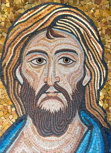 Mosaico: Close-up de Jesus Cristo — Fotografia de Stock