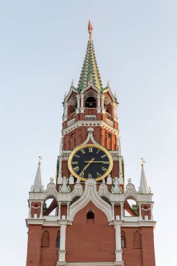 Kremlin Kremlin Spassky kulenin çanları. Moskova