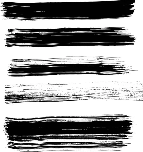 矢量黑色画笔 — 图库矢量图片