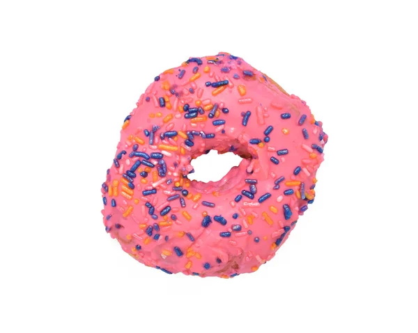 甜甜圈有粉红色糖衣 — 图库照片