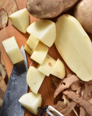 Doğranmış patates tepegöz görünümü