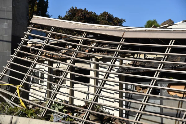 Casa destruída por Getty Fire — Fotografia de Stock