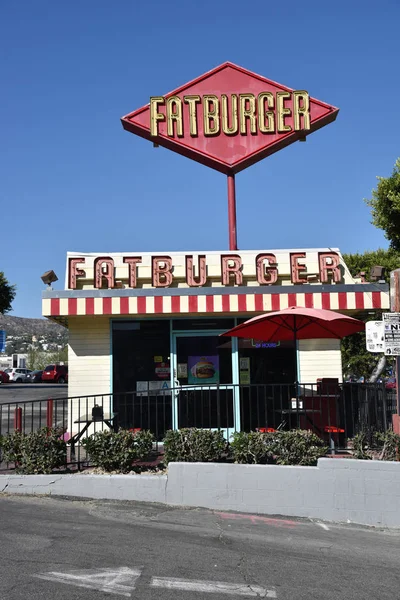 Fatburger lecteur à travers le restaurant — Photo