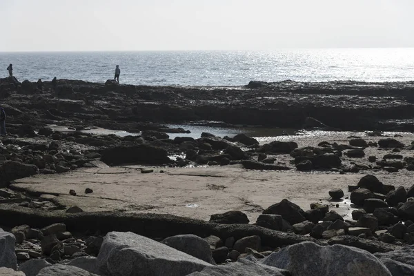 Tide pools at low tide