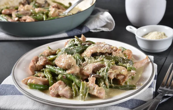 Chicken green bean casserole — Stock Photo, Image