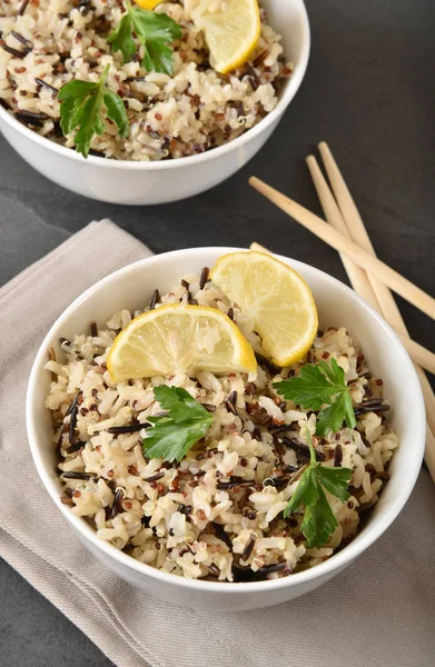 Healthy rice and quinoa blend