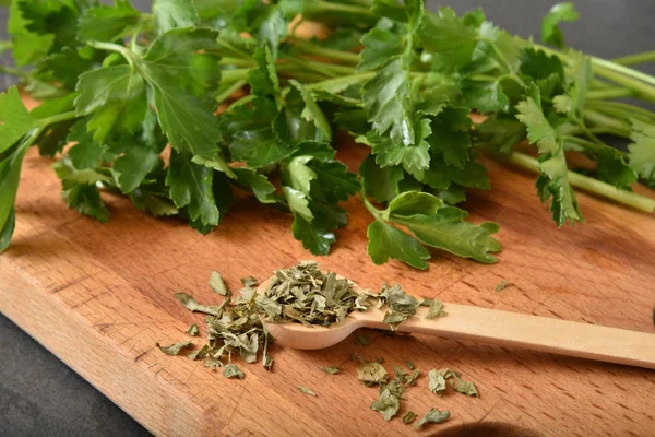 Fresh and dried parsley