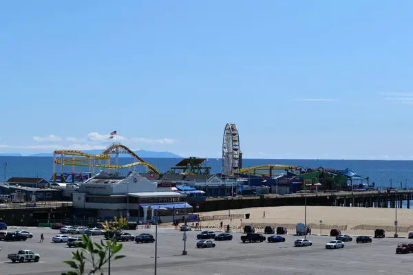 Santa Monica Usa Mart 2020 Santa Monica Skelesi Koronavirüs Korkusu — Stok fotoğraf